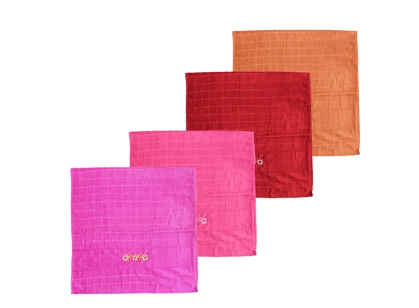 BIJKART 28 in x 58 in Bath Towels 6 Pieces with Assorted Colors - 28/58, 6