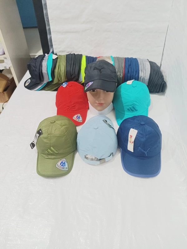Kids Embrodary Parashute  Material Cap  Color - Mix Color Pack  Fitting - Steel Buckle - Free, 6