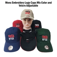 Mens Embroidery Logo Caps Mix Color And Velcro Adjustable - Free, 6