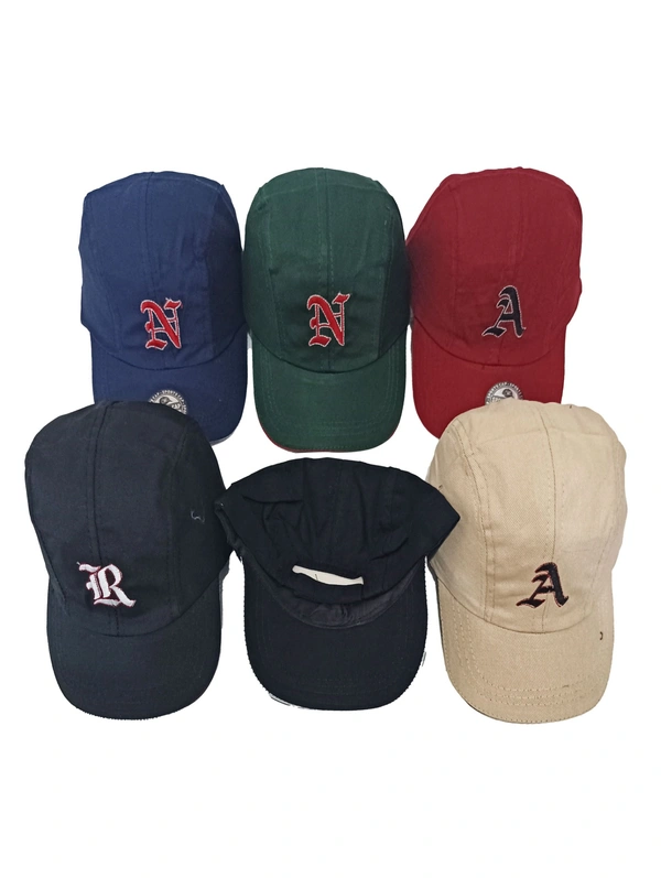 Mens Embroidery Logo Caps Mix Color And Velcro Adjustable - Free, 6