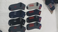 Men Mix Branded Cotton  Socks, Mix Color Pack Set Of 12 Pairs - Free, 12