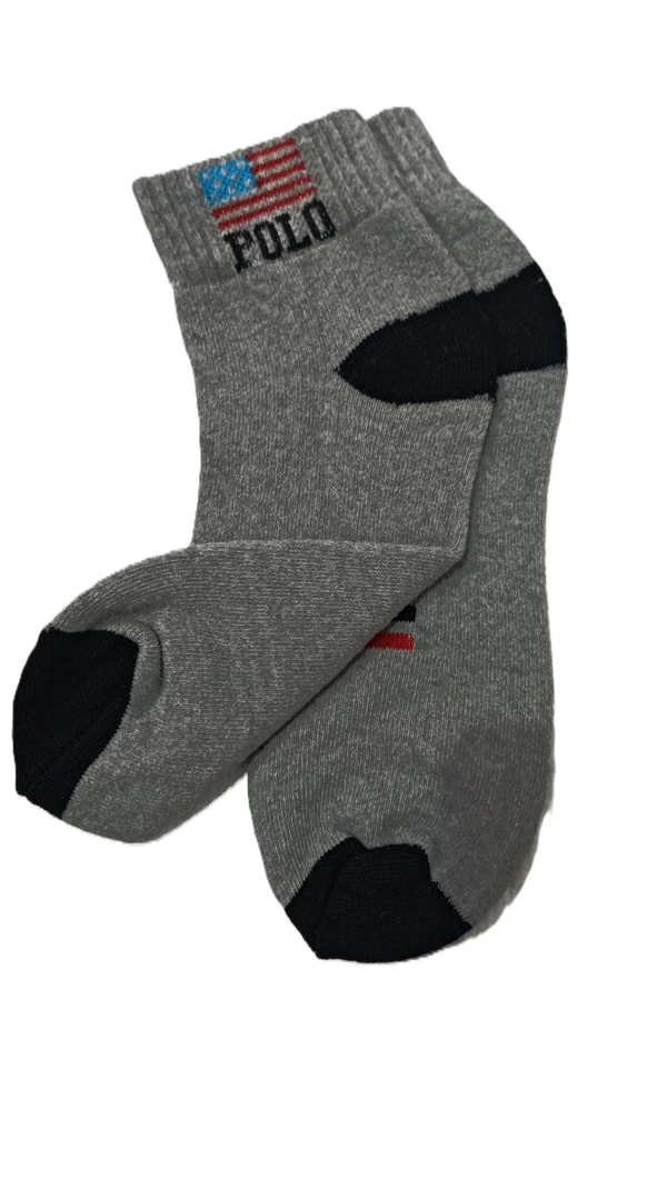 Men Mix Branded Cotton  Socks, Mix Color Pack Set Of 12 Pairs - Free, 12