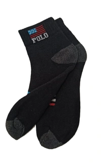 Men Mix Branded Cotton  Socks, Mix Color Pack Set Of 12 Pairs - Free, 12
