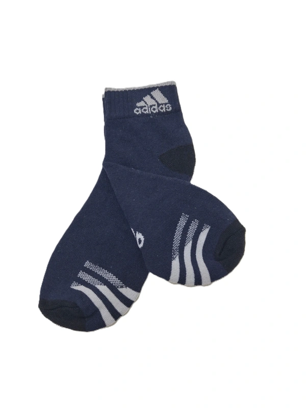 Men Mix Branded Cotton  Socks, Mix Color Pack Set Of 12 Pairs - Free, 12