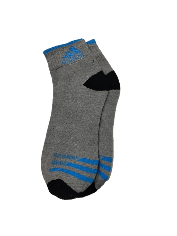 Men Mix Branded Cotton  Socks, Mix Color Pack Set Of 12 Pairs - Free, 12