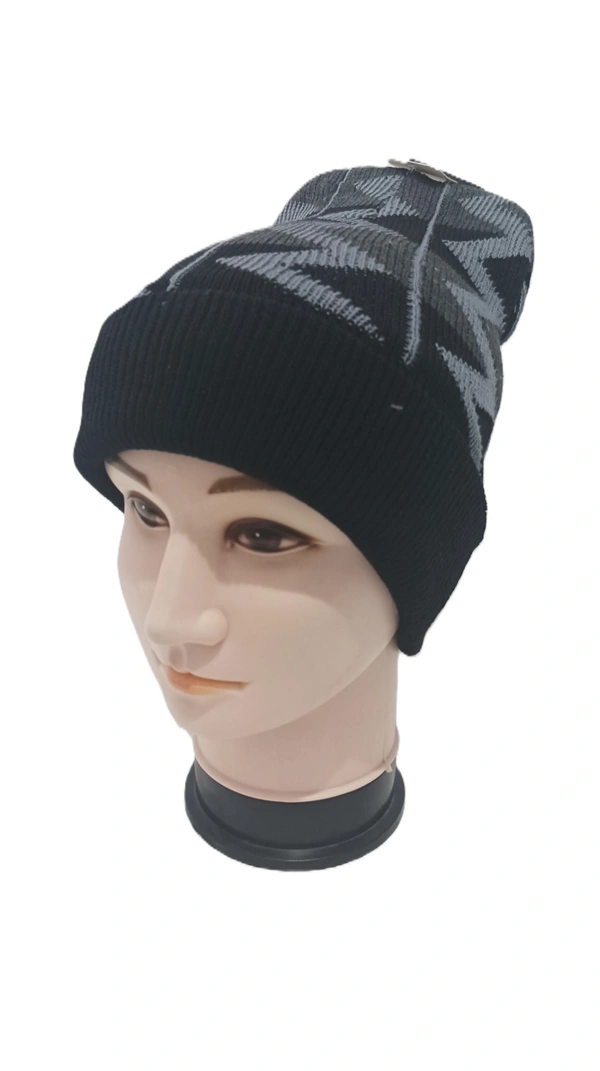 Woolen Half Beanie Cap With Inside Furr Mix Color Pack Only - Half Beanie, 6