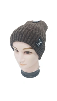 Men Indian Woolen Cap With Front Embrodary Design Color Mix Colr Pack Only - Free, 6