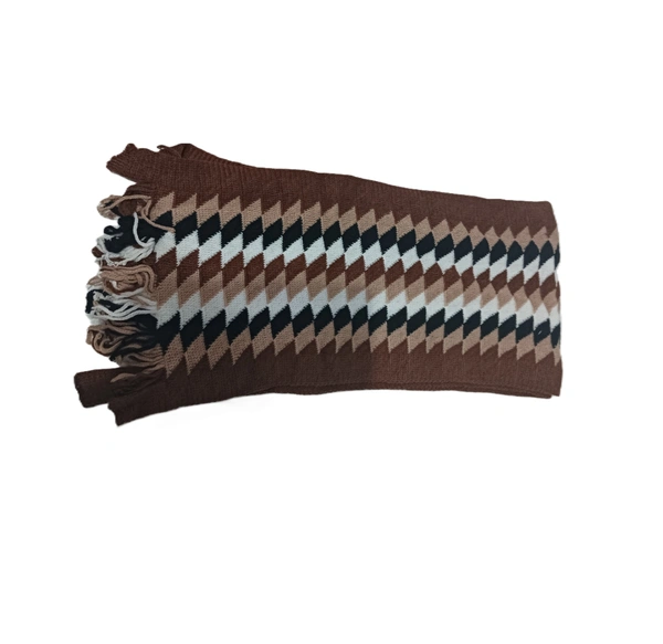 Mens Woolen Winter Muffler Color-Mix Color And Prints Only - Free, 6