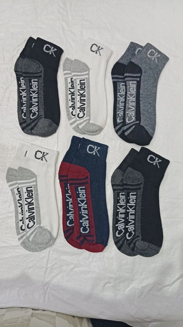 Men Premium Quality Mix Branded Cotton  Socks, Mix Color Set Of 12 Pairs - Free, 12
