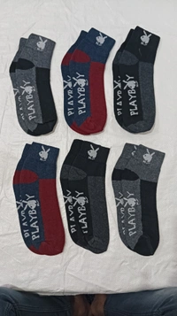 Men Premium Quality Mix Branded Cotton  Socks, Mix Color Set Of 12 Pairs - Free, 12