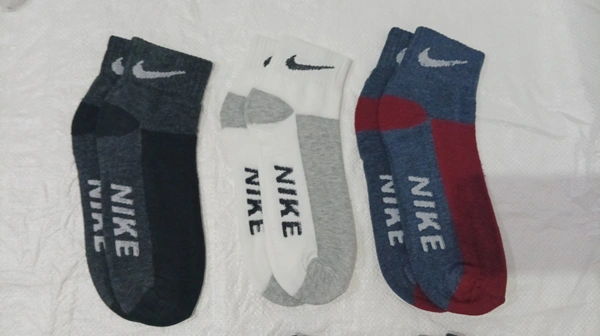 Men Premium Quality Mix Branded Cotton  Socks, Mix Color Set Of 12 Pairs - Free, 12