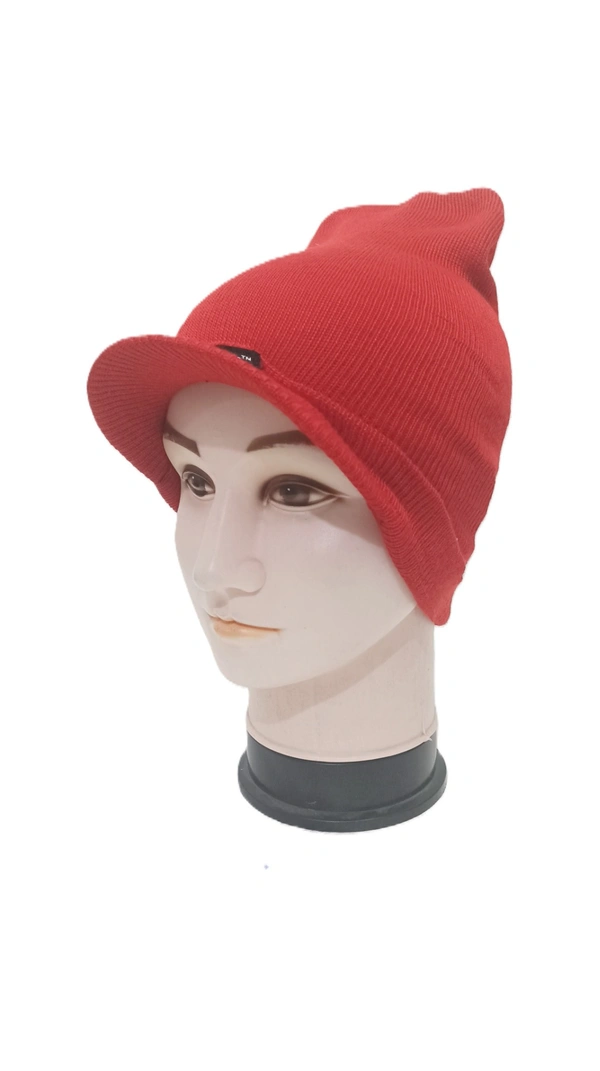 Mens Woolen Full Head Cap Color Multi Color Pack Only - Full Head Cap, 6