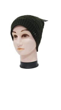 Woolen Half Beanie Cap With Inside Furr Mix Color Pack Only - Half Beanie, 6