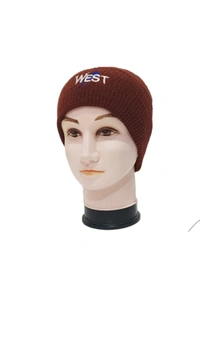 Men Indian Woolen Cap With Front Embrodary Design Color Mix Colr Pack Only - Free, 6