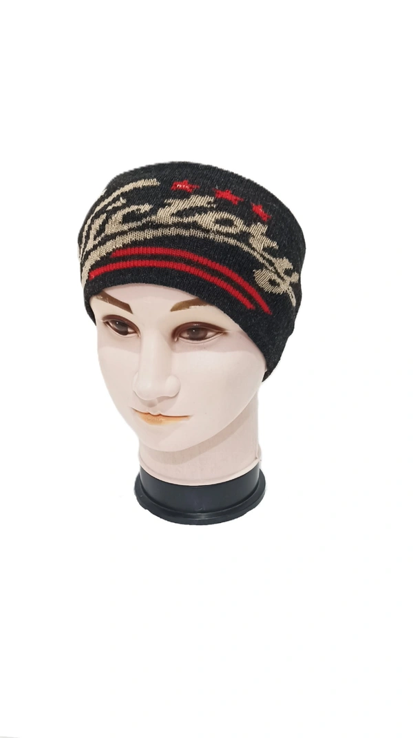 Men Woolen Head Band Mix Color And Mix Printed Pack Only - Head Band, 6