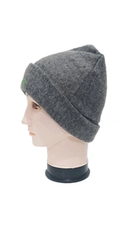 Mens Wioolen Caps With Front Embrodary Design Color Grey  Color Pack Only - Free, 6