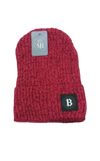 Soft Velvet Half Beanie Cap With Inside Furr Mix Color Pack Only - Half Beanie, 6