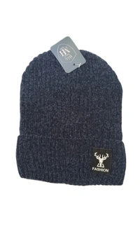 Soft Velvet Half Beanie Cap With Inside Furr Mix Color Pack Only - Half Beanie, 6