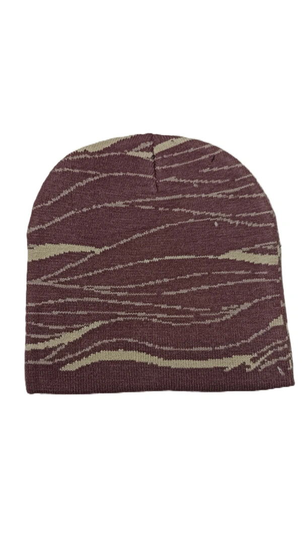 Woolen Half Beanie Cap With Inside Furr Mix Color Pack Only - Half Beanie, 6
