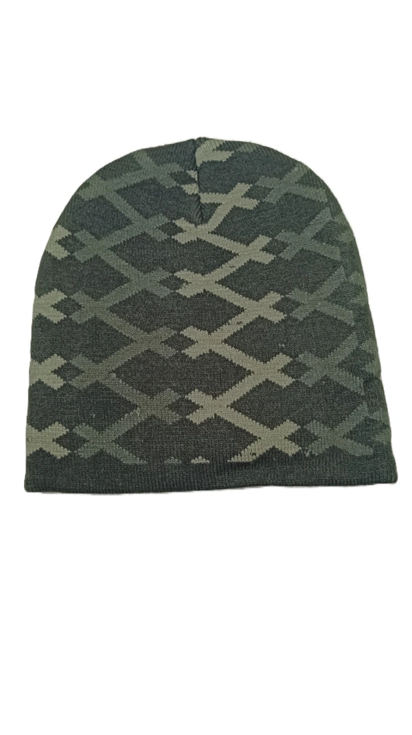 Woolen Half Beanie Cap With Inside Furr Mix Color Pack Only - Half Beanie, 6