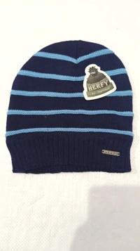 Woolen Half Beanie Cap With Inside Furr Mix Color Pack Only - Half Beanie, 6