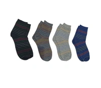 Men Mix Half Length  Cotton   Socks, Mix Color Pack Set Of 10 Pair - Free, 10