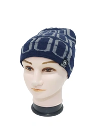Men Half Beanie Woolen Cap With  Furr Mix Color Pack Only - Half Beanie, 6