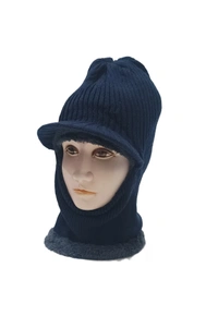 Men Woolen Monkey Style Long Cap Color Mix Color Pack Only - Free, 6