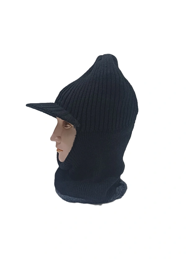 Men Woolen Monkey Style Long Cap Color Mix Color Pack Only - Free, 6
