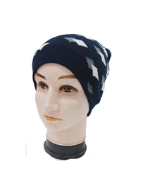Men Half Beanie Woolen Cap With Furr Mix Color Pack Only - Half Beanie, 6