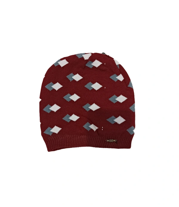Men Half Beanie Woolen Cap With Furr Mix Color Pack Only - Half Beanie, 6