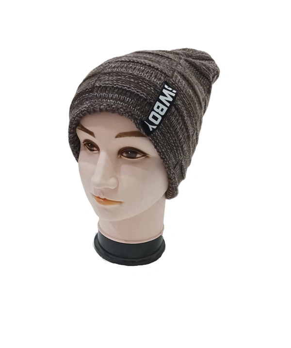 Men Half Beanie Woolen Cap With Furr Mix Color Pack Only - Half Beanie, 6