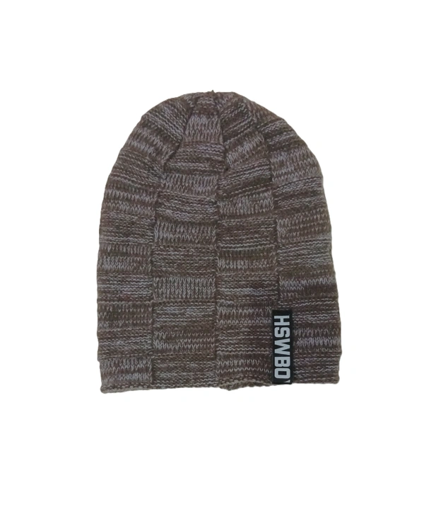Men Half Beanie Woolen Cap With Furr Mix Color Pack Only - Half Beanie, 6