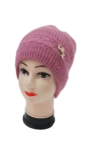 Girls And Ladies Woolen Winter Caps Color-Mix Color Pack Only - Free, 6