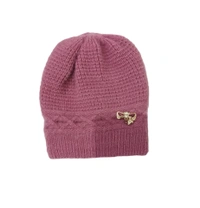 Girls And Ladies Woolen Winter Caps Color-Mix Color Pack Only - Free, 6