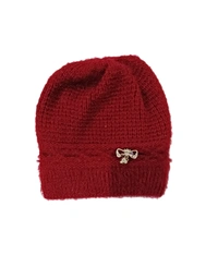 Girls And Ladies Woolen Winter Caps Color-Mix Color Pack Only - Free, 6