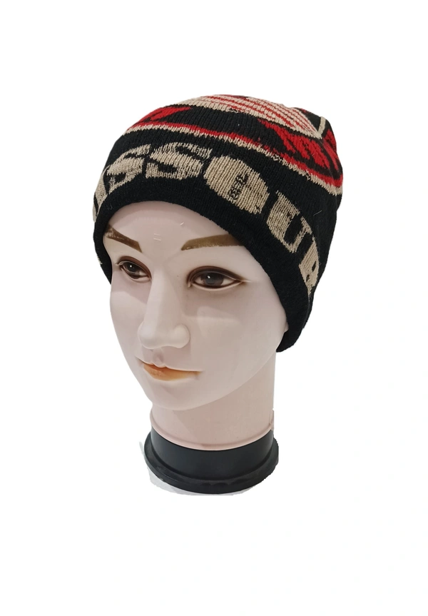 Men Half Beanie Woolen Cap With Furr Mix Color Pack Only - Half Beanie, 6