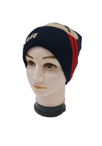 Men Half Beanie Woolen Cap With Furr Mix Color Pack Only - Half Beanie, 6