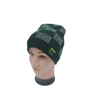 Men Half Beanie Cap With Inside Furr Mix Color Mix Printed - Half Beanie, 6