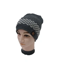Men Half Beanie Cap With Inside Furr Mix Color Mix Printed - Half Beanie, 6