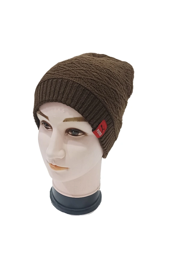 Men Half Beanie Cap With Inside Furr Mix Color Pack Only - Half Beanie, 6