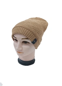 Men Half Beanie Cap With Inside Furr Mix Color Pack Only - Half Beanie, 6