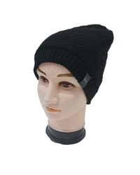 Men Half Beanie Cap With Inside Furr Mix Color Pack Only - Half Beanie, 6