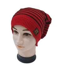 Men Long Beanie Cap With Inside Furr Mix Color Mix Printed Pack Only - Long Beanie, 6