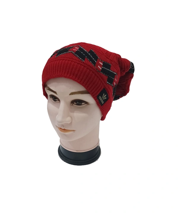 Men Long Beanie Cap With Inside Furr Mix Color Mix Printed Pack Only - Long Beanie, 6