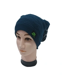 Men Long Beanie Cap With Inside Furr Mix Color Mix Printed Pack Only - Long Beanie, 6