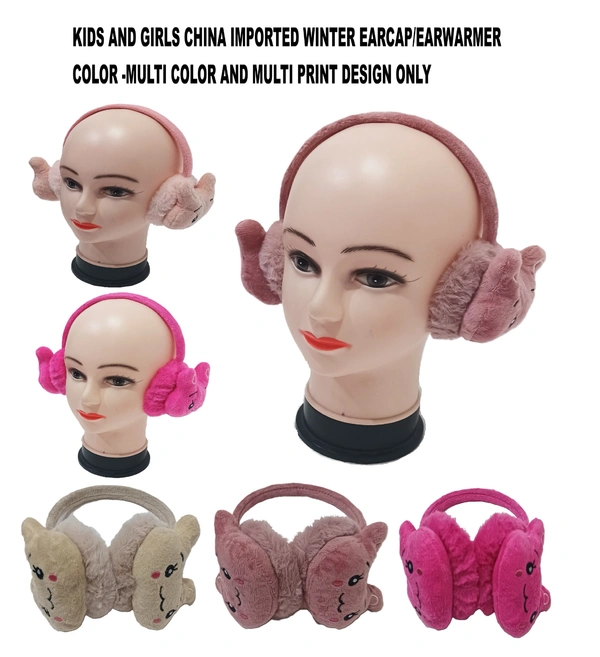 Kids And Girls China Imported Winter Earcap/Earwarmer Color -Multi Color And Multi Print Design Only - For Kids, 6