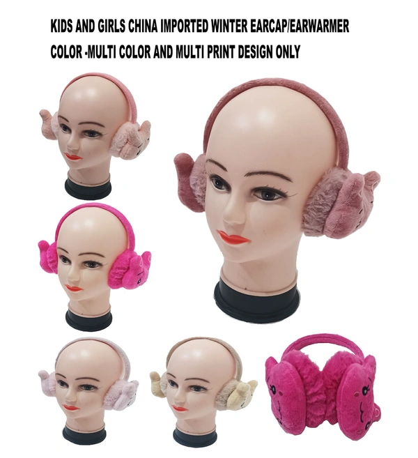 Kids And Girls China Imported Winter Earcap/Earwarmer Color -Multi Color And Multi Print Design Only - For Kids, 6