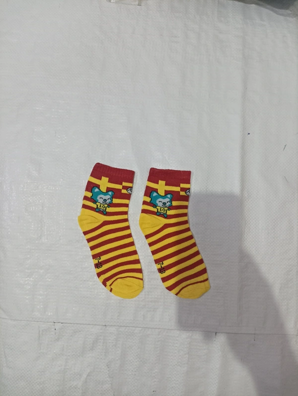 Kids China Imported Mix Color Mix Design Printed Cotton Socks - Kids, 12