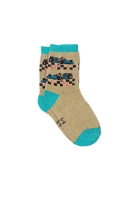 Kids China Imported Mix Color Mix Design Printed Cotton Socks - Kids, 12